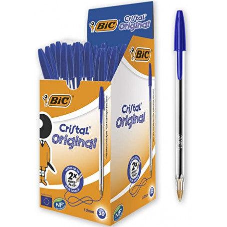 BIC CRYSTAL PENNE BLU Pz.50