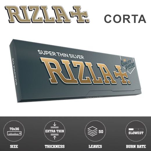 CARTINE RIZLA CORTE ARGENTO Pz.100