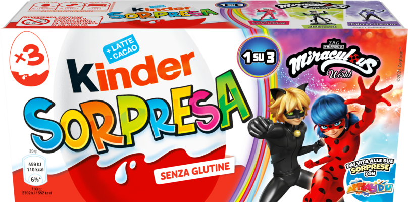 KINDER SORPRESA MIRACULOUS TRIS