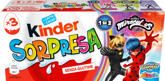 KINDER SORPRESA MIRACULOUS TRIS