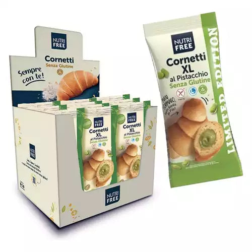 KIT CORNETTI PISTACCHIO XXL SENZA GLUTINE Pz.10 Gr.800