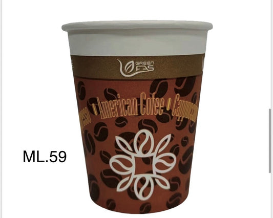 BICCHIERI CARTA CAFFE' ml.59 Pz:50