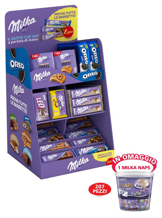 MILKA & OREO EXPO Pz.248+ OMAGGIO 1 MILKA NAPS Kg.1