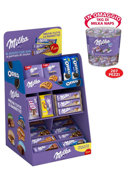 MILKA & OREO EXPO Pz.248+ OMAGGIO 1 MILKA FAVOURITES Kg.1 DAL 30/08/2026