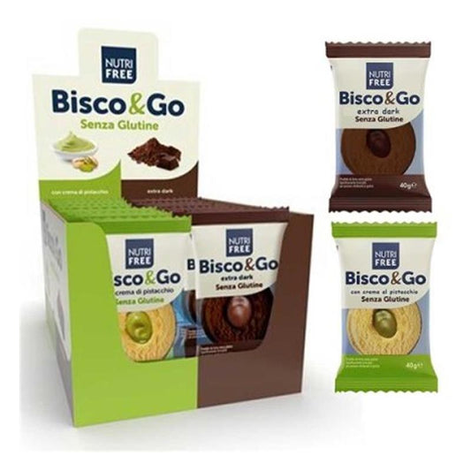 BISCO&GO PISTACCHIO E CIOCCOLATO SENZA GLUTINE Pz.16