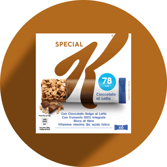 KELLOGG'S BARRETTE CIOCCOLATO BELGA AL LATTE Pz.30